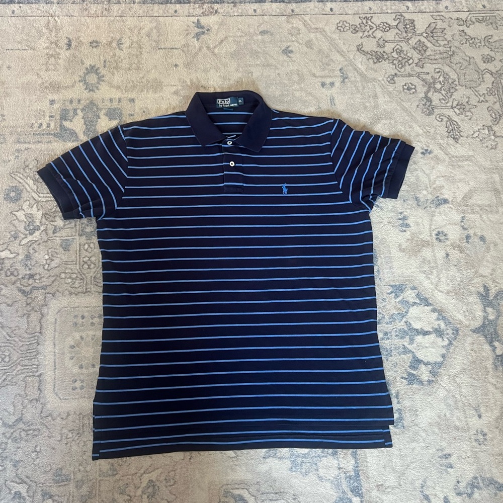 Vintage Polo Ralph Lauren Polo Shirt Men's XL Short Sleeve Striped